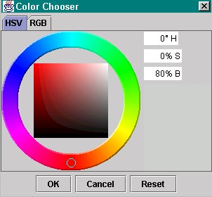 colour chooser in default position