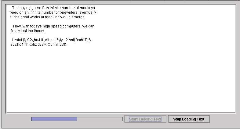 sample of a swing set progress bar
