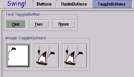 examples of Swing Set ToggleButtons
